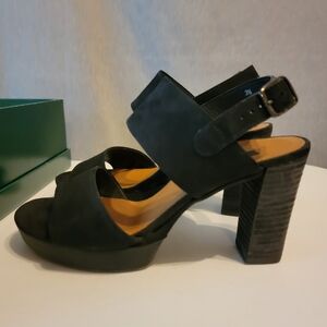 Paul Green Black Platform Sandals